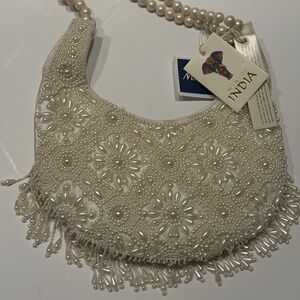 Pearl beaded bag